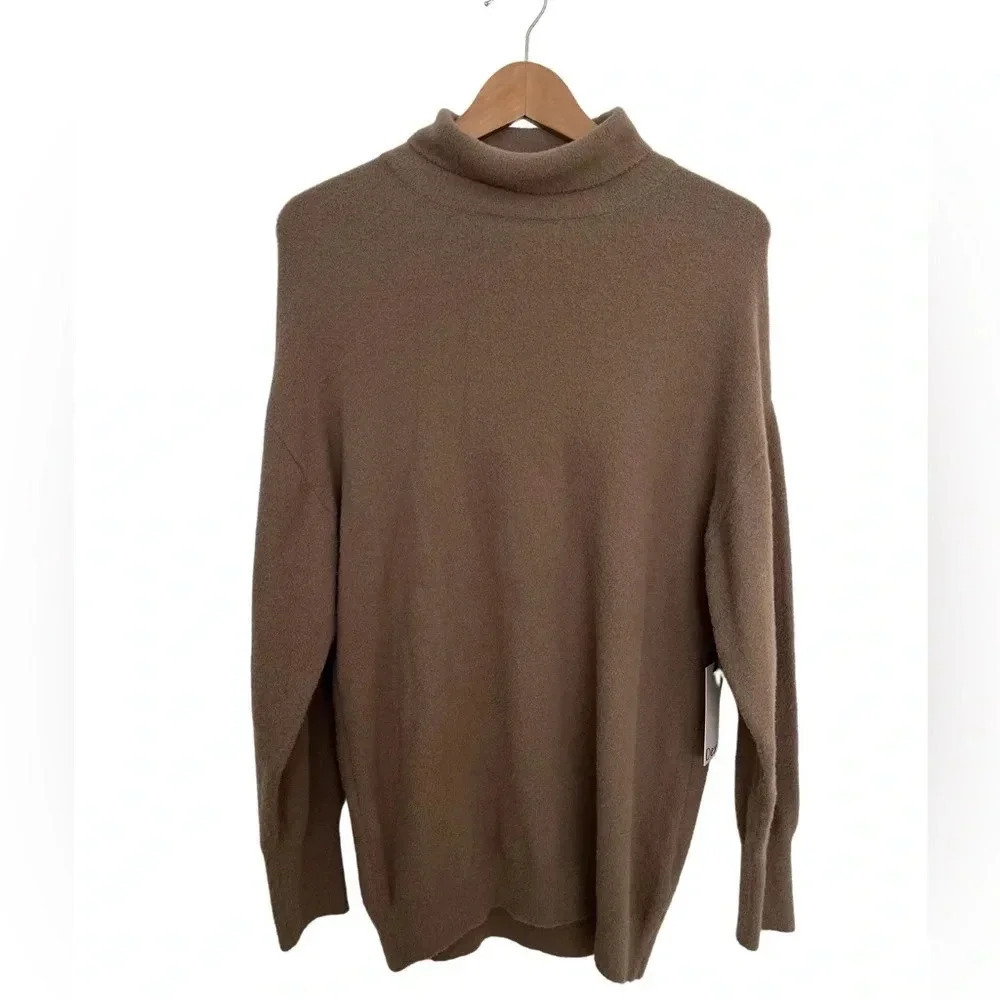 NWT Dex Tan Turtleneck Sweater Soft Cozy Knit, Size Small